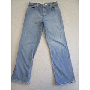 90s GAP Jeans Womens 14 Regular Blue Loose Fit Denim Button Fly Vintage Made USA